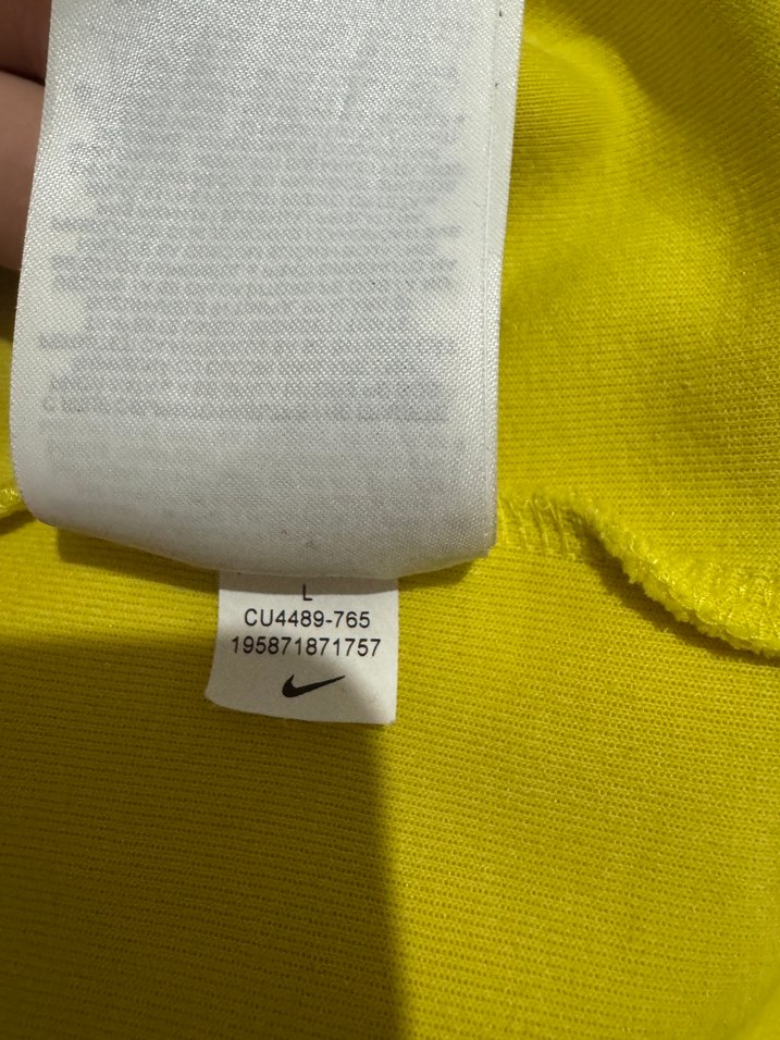 Sarı Nike Fermuarlı Erkek Sweatshirt - Görsel 3