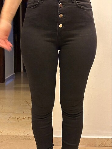xs Beden Zara siyah jean