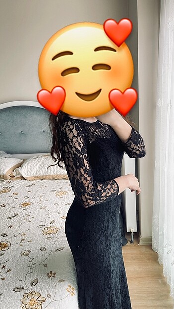 Siyah elbise uzun