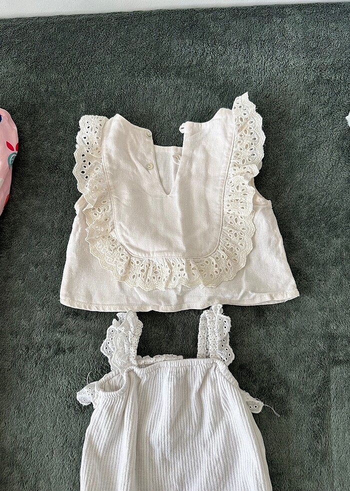 Dantel yaka bebek üstleri - Görsel 3