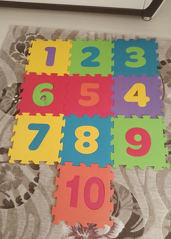 Renkli Sayı Desenli Bebek Oyun Matı - Görsel 2