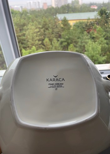 Karaca Karaca Fine Cream Modern Klasik Porselen Çorba Tenceresi