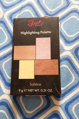 sleek solstice highlighter paleti