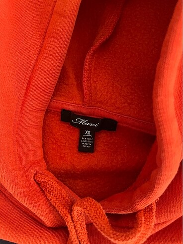 xs Beden turuncu Renk Orijinal mavi sweatshirt