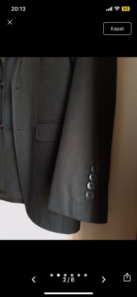 Erkek Siyah Takım Elbise - Görsel 2