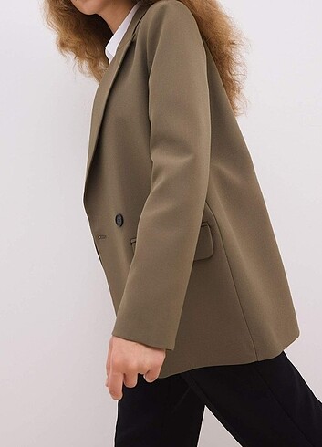 Defacto Haki blazer ceket