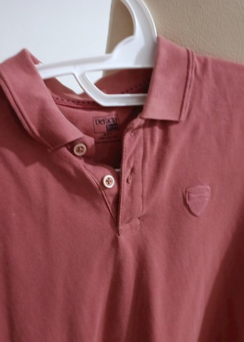 Erkek Pembe Kısa Kollu Polo Tişört - Görsel 2