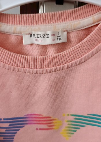 Kız Çocuk Pembe Uzun Kollu Baskılı Sweatshirt - Görsel 2