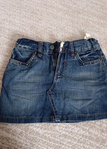 Kemer Detaylı Genç Kız Kot Etek - Görsel 2