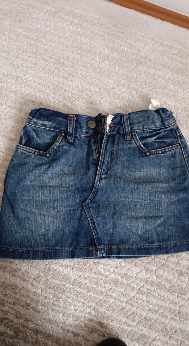 Kemer Detaylı Genç Kız Kot Etek - Görsel 2