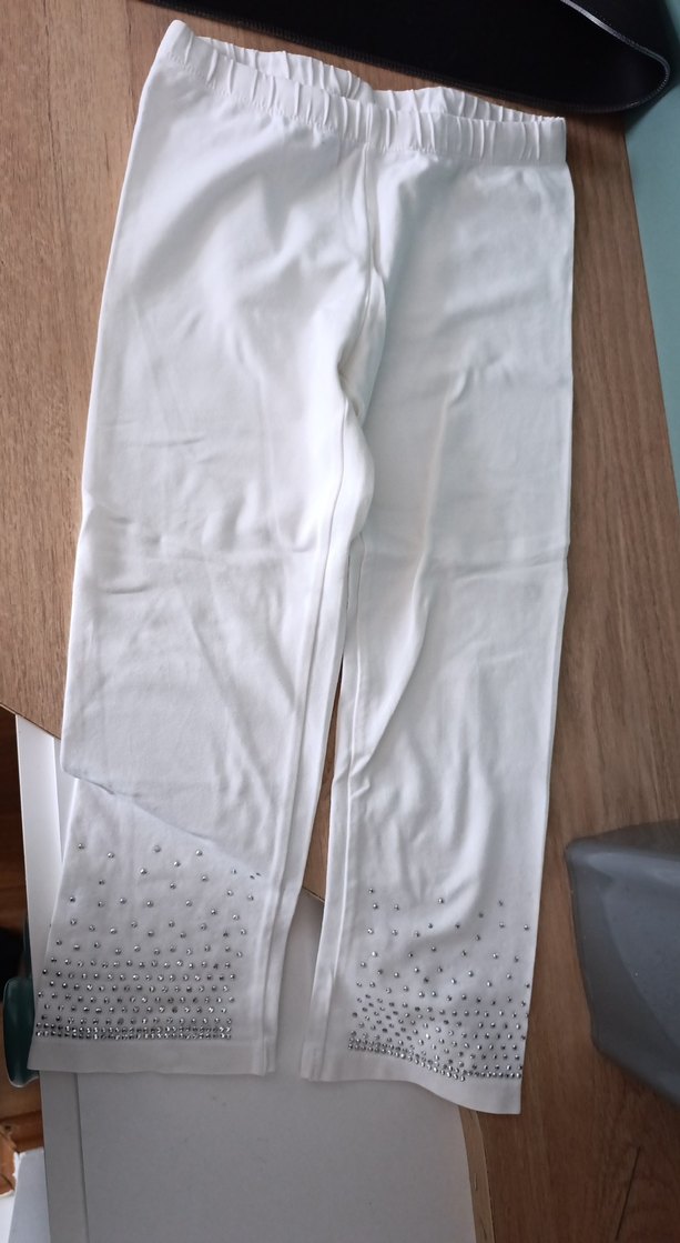 Kadın Beyaz Sade Suni Kumaşlı Pantolon - Görsel 2