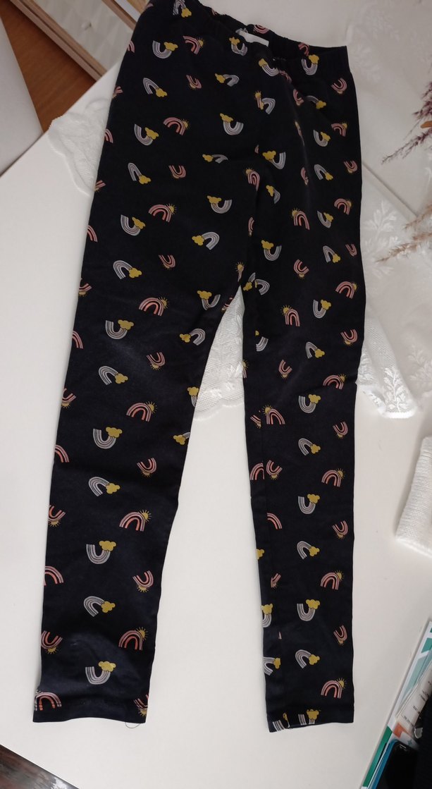 Kızlar için Desenli Esnek Tayt - Görsel 2