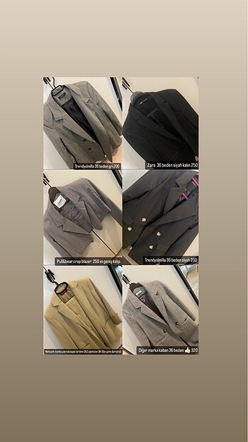 Diğer Blazer ceketler kaban mont