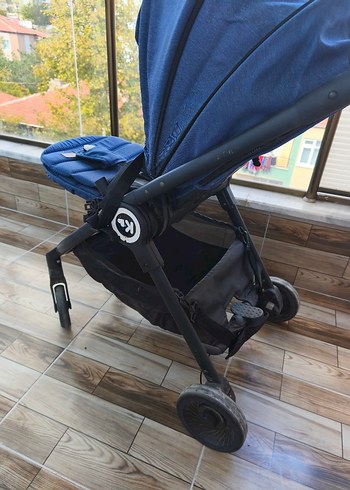 Koyu Mavi Bebek Arabası - Görsel 3