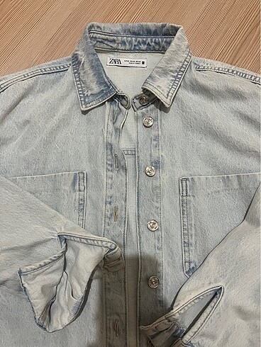 xs Beden mavi Renk Zara marka crop kot ceket