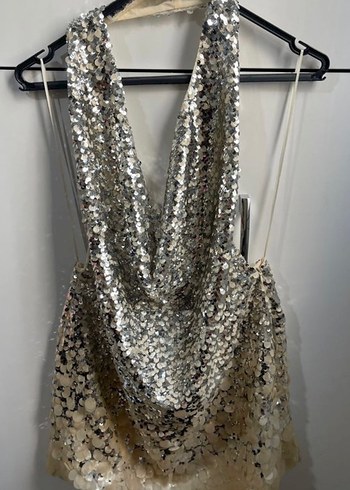 Pullu Payetli Mini Elbise Zara - Görsel 3