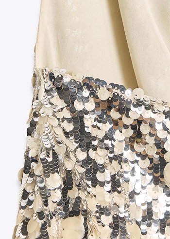 Pullu Payetli Mini Elbise Zara - Görsel 6