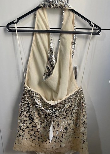 Pullu Payetli Mini Elbise Zara - Görsel 4