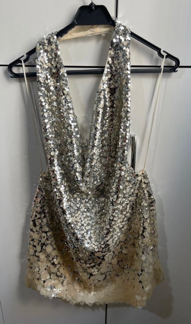 Pullu Payetli Mini Elbise Zara - Görsel 3