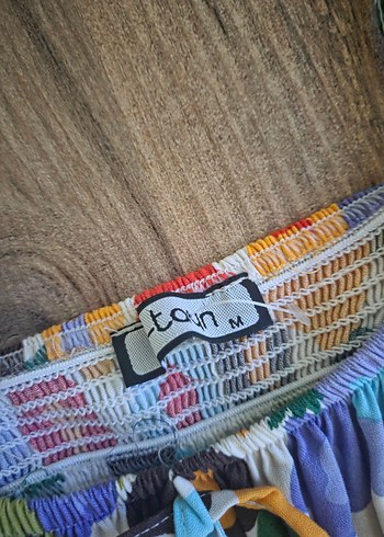 Renkli Çiçekli Midi Elbise - Görsel 3