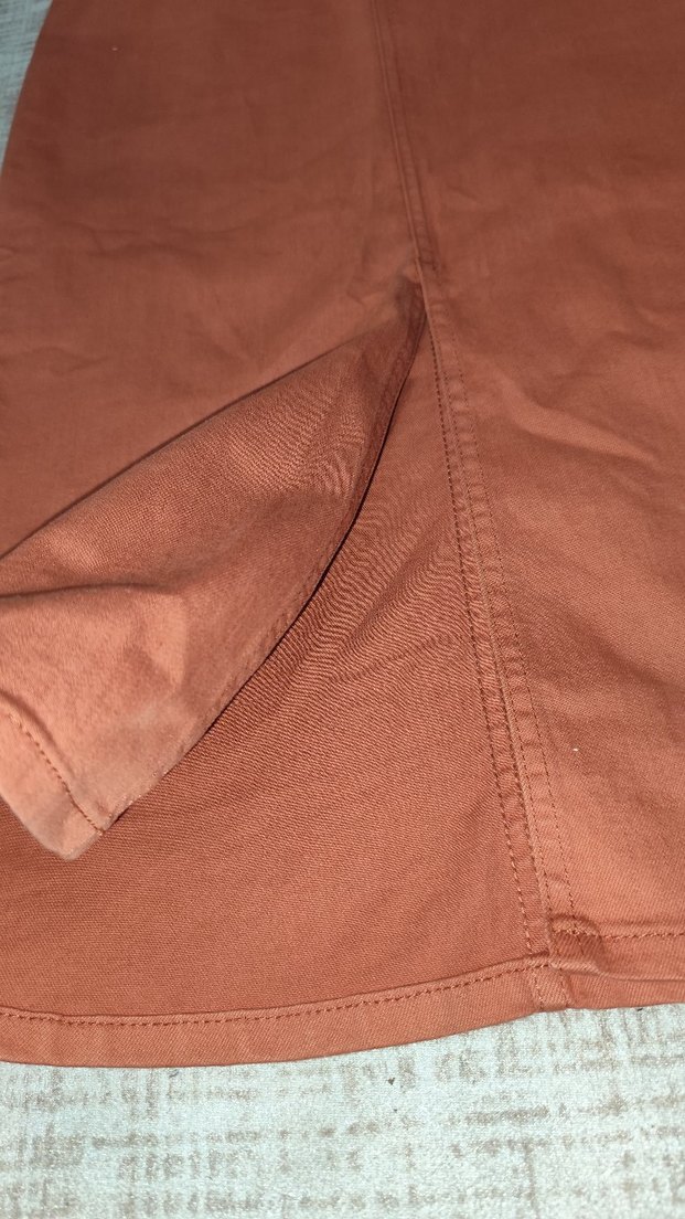 Bej Kadın Uzun Etek Fermuarlı - Görsel 5