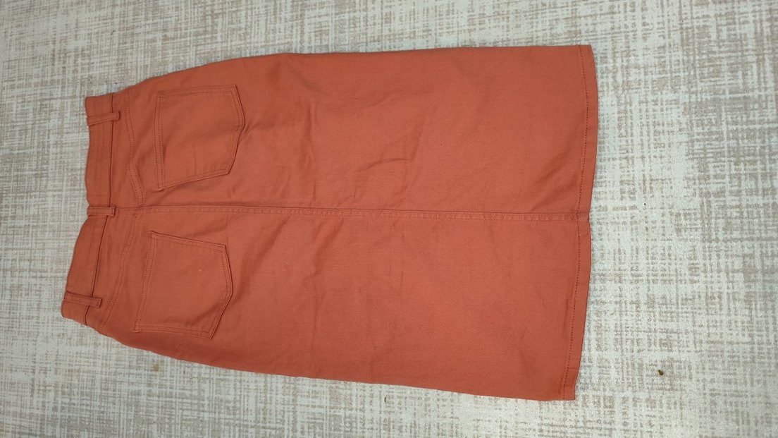 Bej Kadın Uzun Etek Fermuarlı - Görsel 2