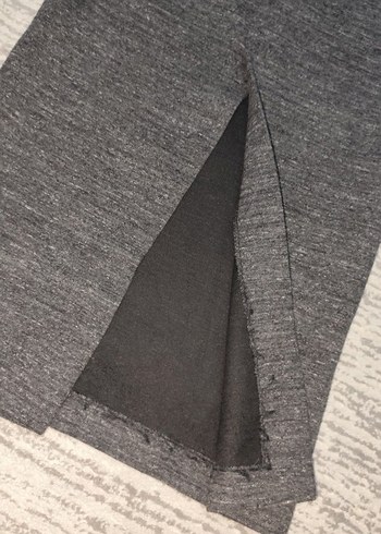 Kadın Gri Uzun Kalem Etek - Görsel 2