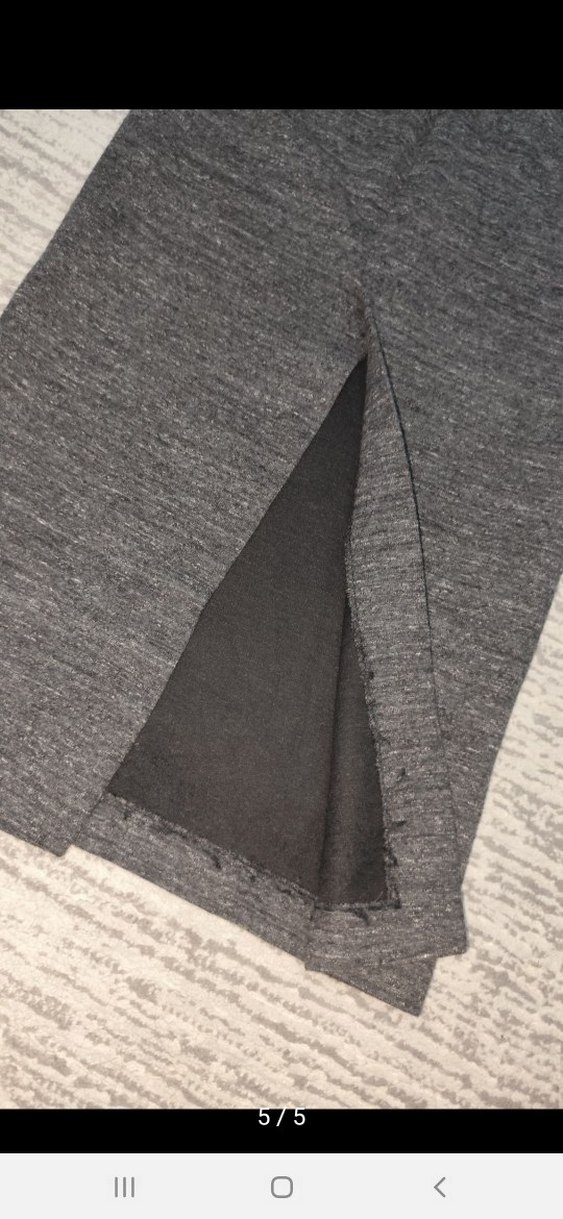 Kadın Gri Uzun Kalem Etek - Görsel 2