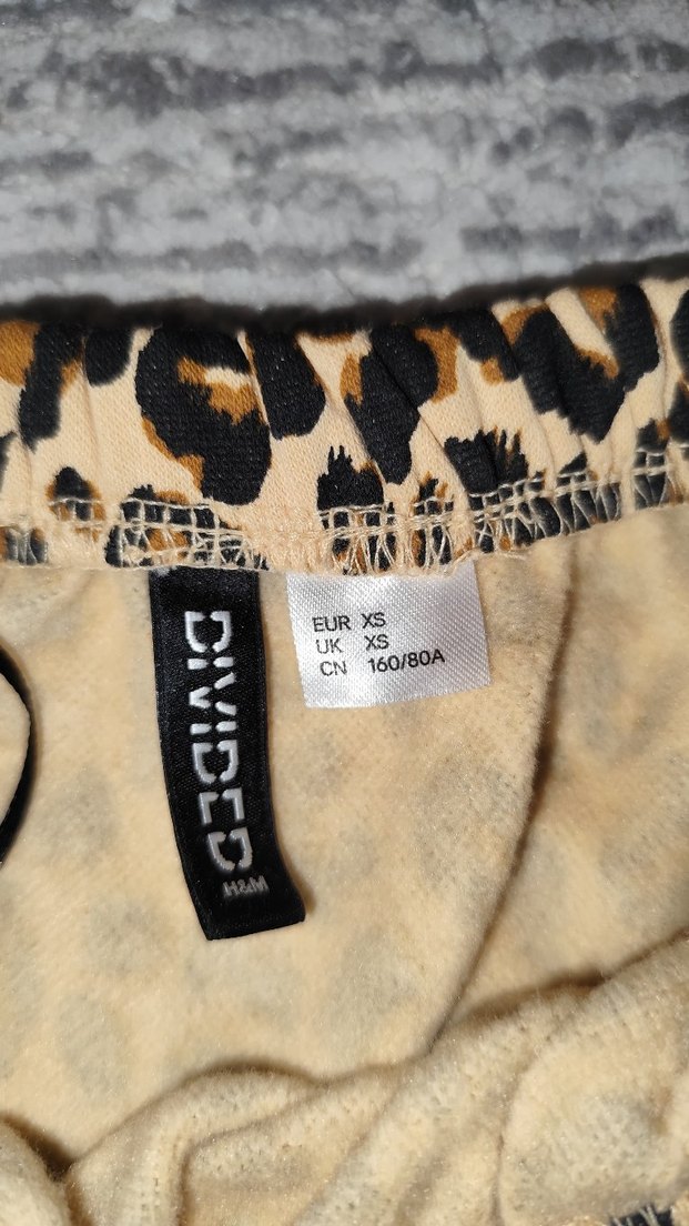 H&M Kahverengi Leopar Desenli Uzun Kollu Bluz - Görsel 4