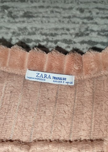 Zara Kadın Pembe Uzun Kollu Triko Kazak - Görsel 6