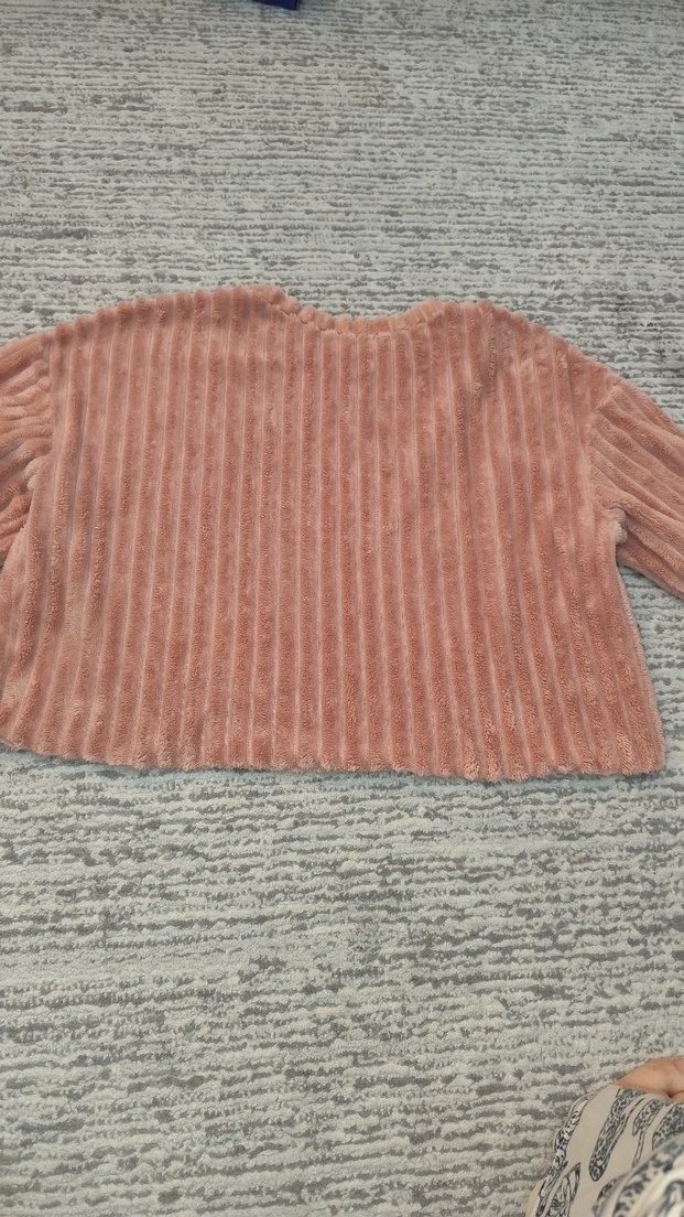 Zara Kadın Pembe Uzun Kollu Triko Kazak - Görsel 3