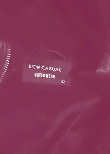 Fermuarlı Mor-Siyah Kadın Kışlık Mont  kullanmadım  sıfır - Görsel 3