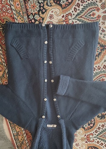 lacovert  içi kurklu. tıfani marka  kalın ceket - Görsel 2