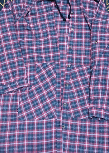 kapşonlu ceplı gomlek tunık - Görsel 3