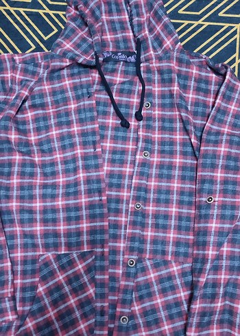 kapşonlu ceplı gomlek tunık - Görsel 2