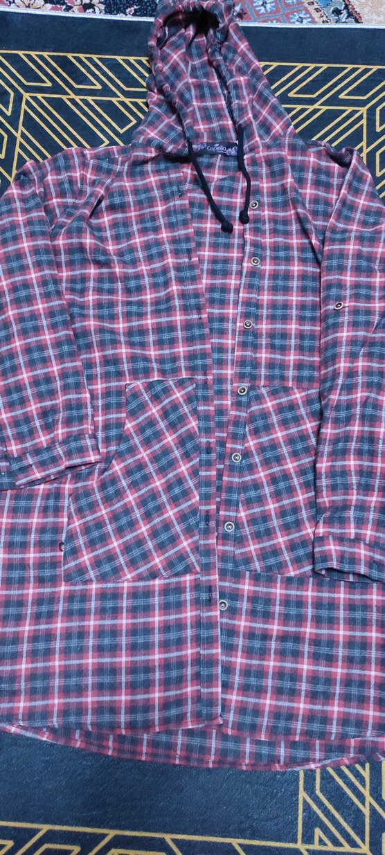 kapşonlu ceplı gomlek tunık - Görsel 3