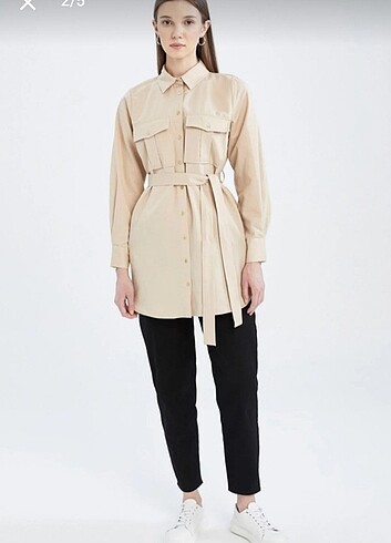 Bel kemerli gömlek - Görsel 2