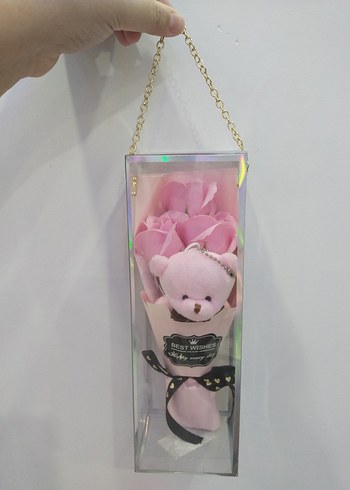 Fisher Price Pembe Peluş Ayıcık ve Çiçek Buketi