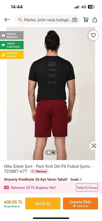 Nike Nike Erkek Dri-Fit Futbol Şortu