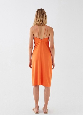 xl Beden Cut out detaylı Zara model elbise