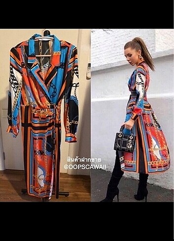 Zara Zara model zincir desen elbise
