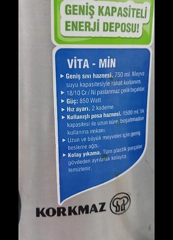 Korkmaz Katı meyve sıkacagı