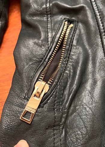 Bershka Kadın Siyah Deri Biker Ceket bershka