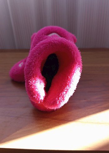 Kız Çocuk Renkli Nakışlı Sıcak Ev Terliği - Görsel 3