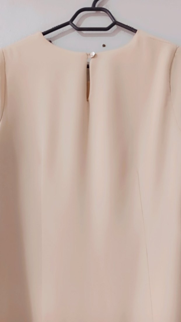 Bej Kadın Uzun Salaş Tunik - Görsel 3