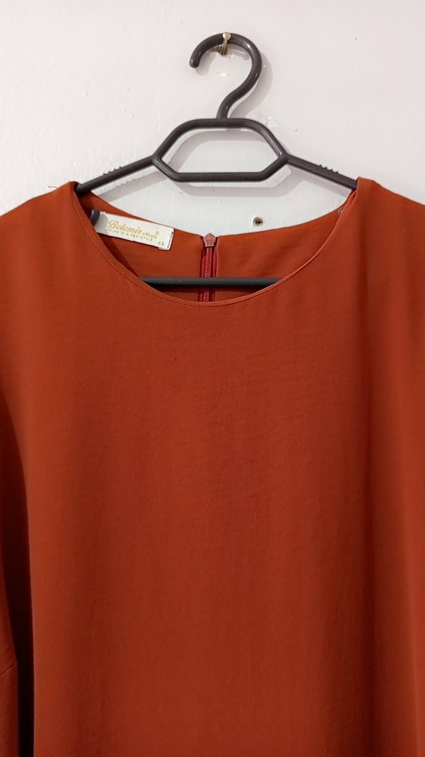 kiremit rengi bayan yunik - Görsel 5