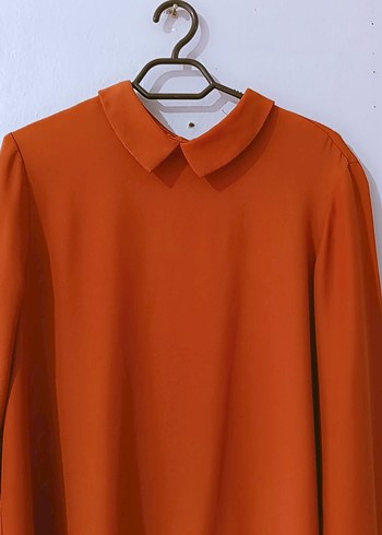 kiremit rengi bayan tunik - Görsel 3