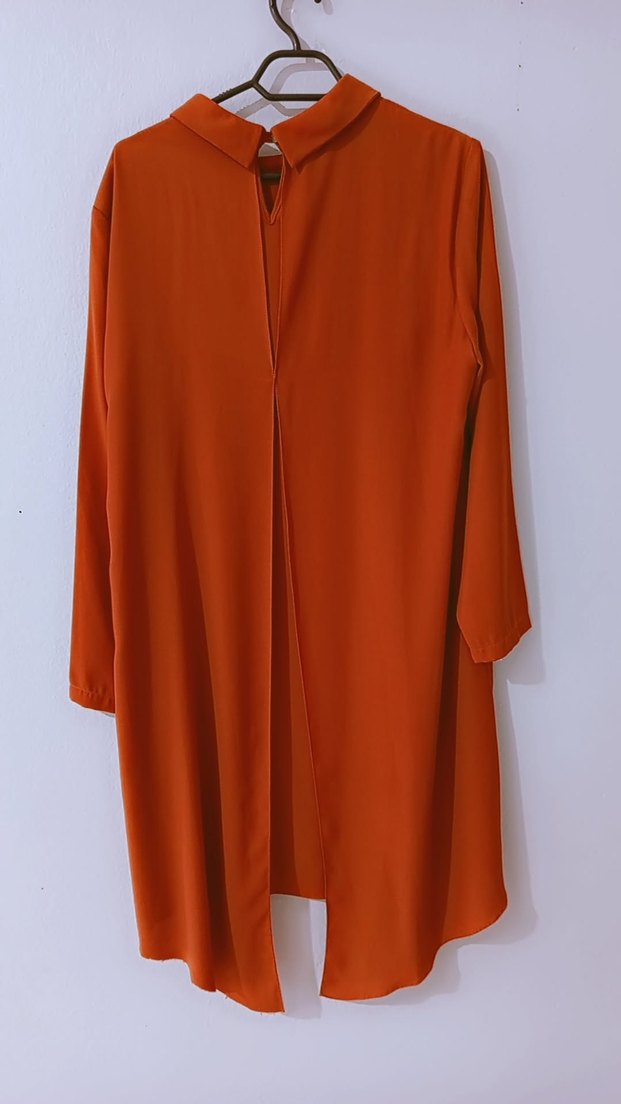 kiremit rengi bayan tunik - Görsel 2