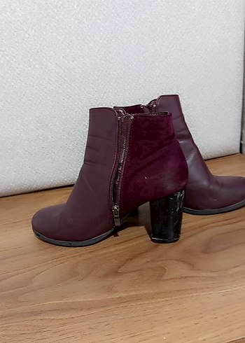 Polaris bordo topuklu bot - Görsel 2