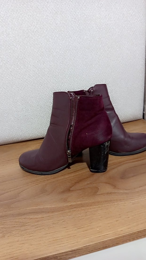 Polaris bordo topuklu bot - Görsel 2